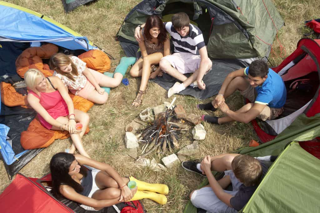 Photo of Young people on camping trip